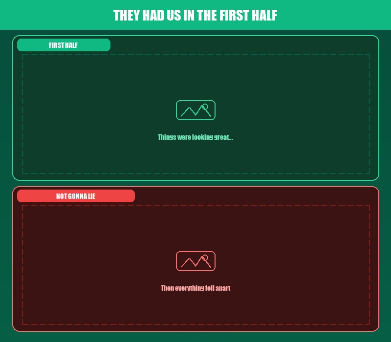 Had Us in the First Half meme blank template