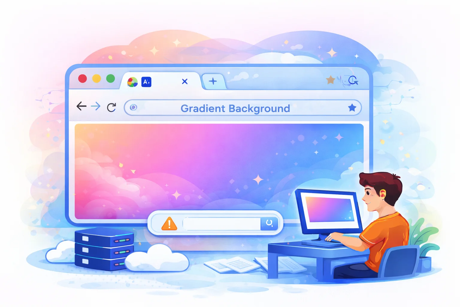 Gradient background maker preview