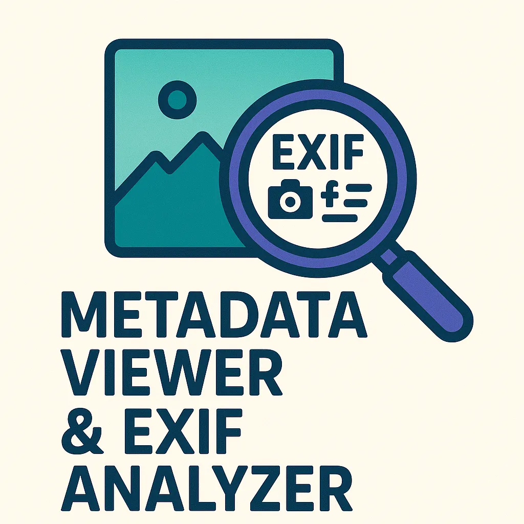File metadata viewer and EXIF analyzer in browser