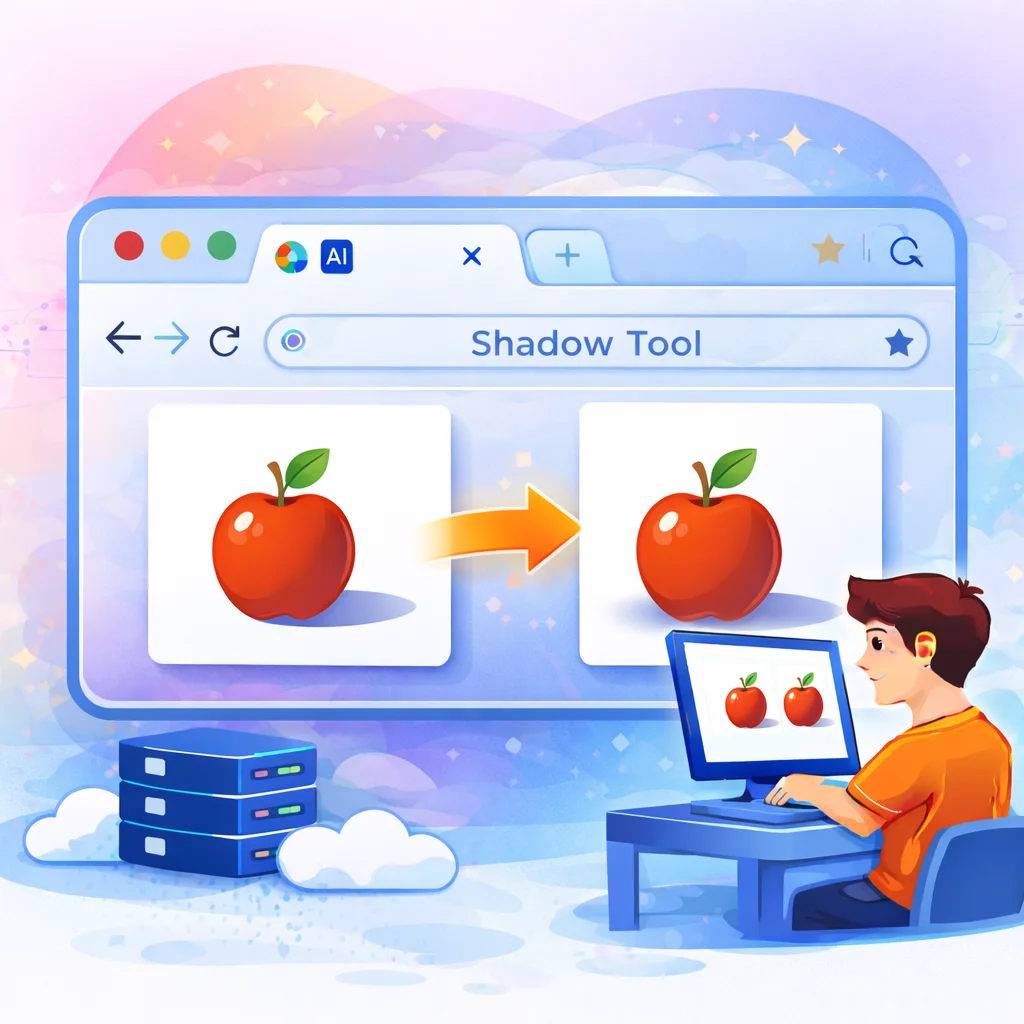 Drop shadow tool preview