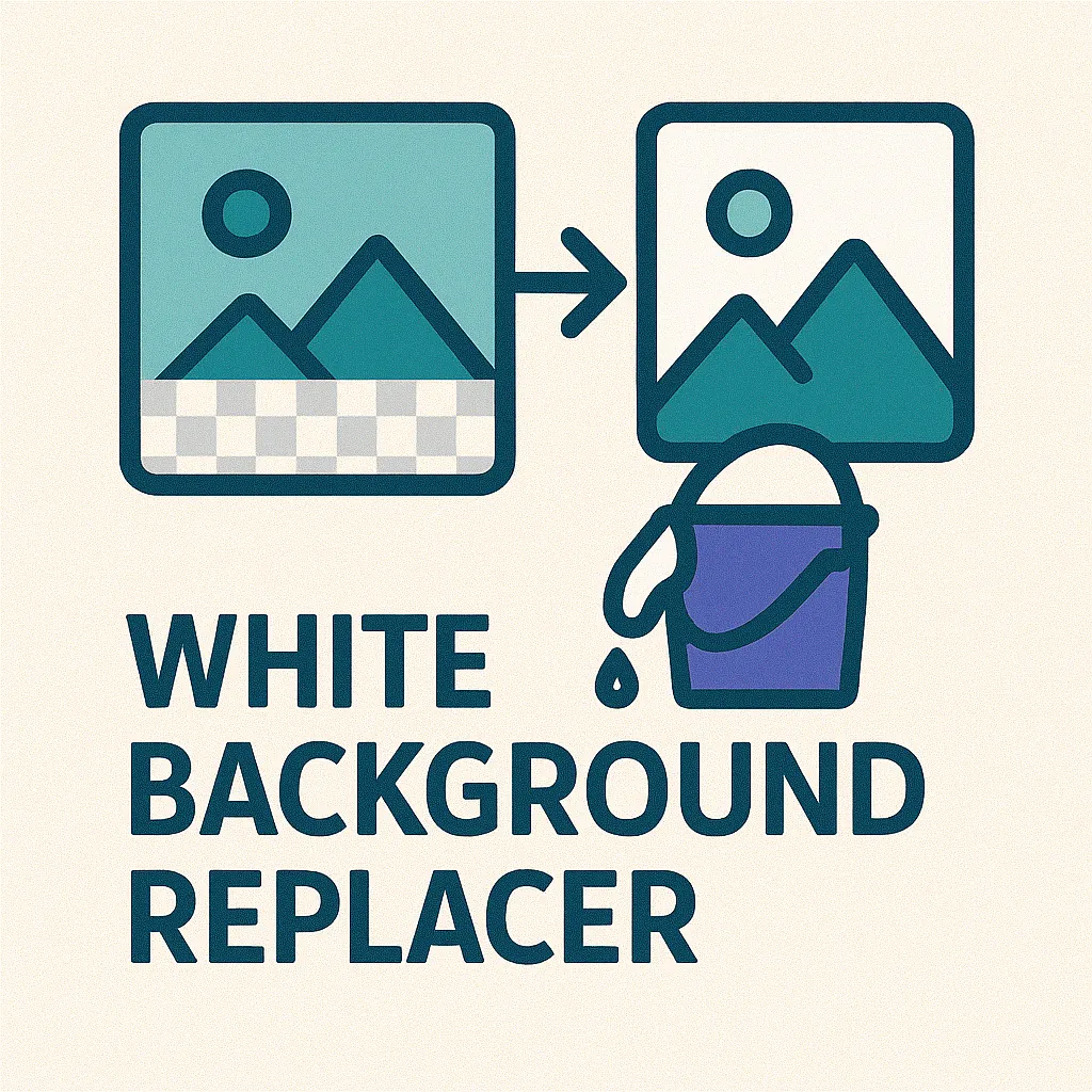 White background image replacer preview